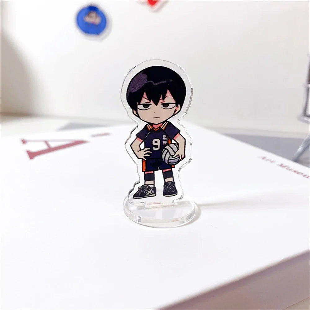 Haikyuu Anime Peripheral Shoyo Hinata Tobio Kageyama Figures Men Women Cartoon Vertical Tabletop Decoration Collectible Gift