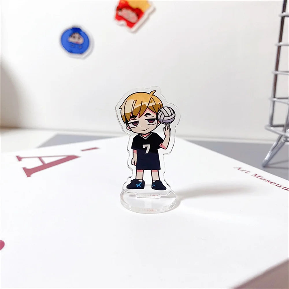 Haikyuu Anime Peripheral Shoyo Hinata Tobio Kageyama Figures Men Women Cartoon Vertical Tabletop Decoration Collectible Gift