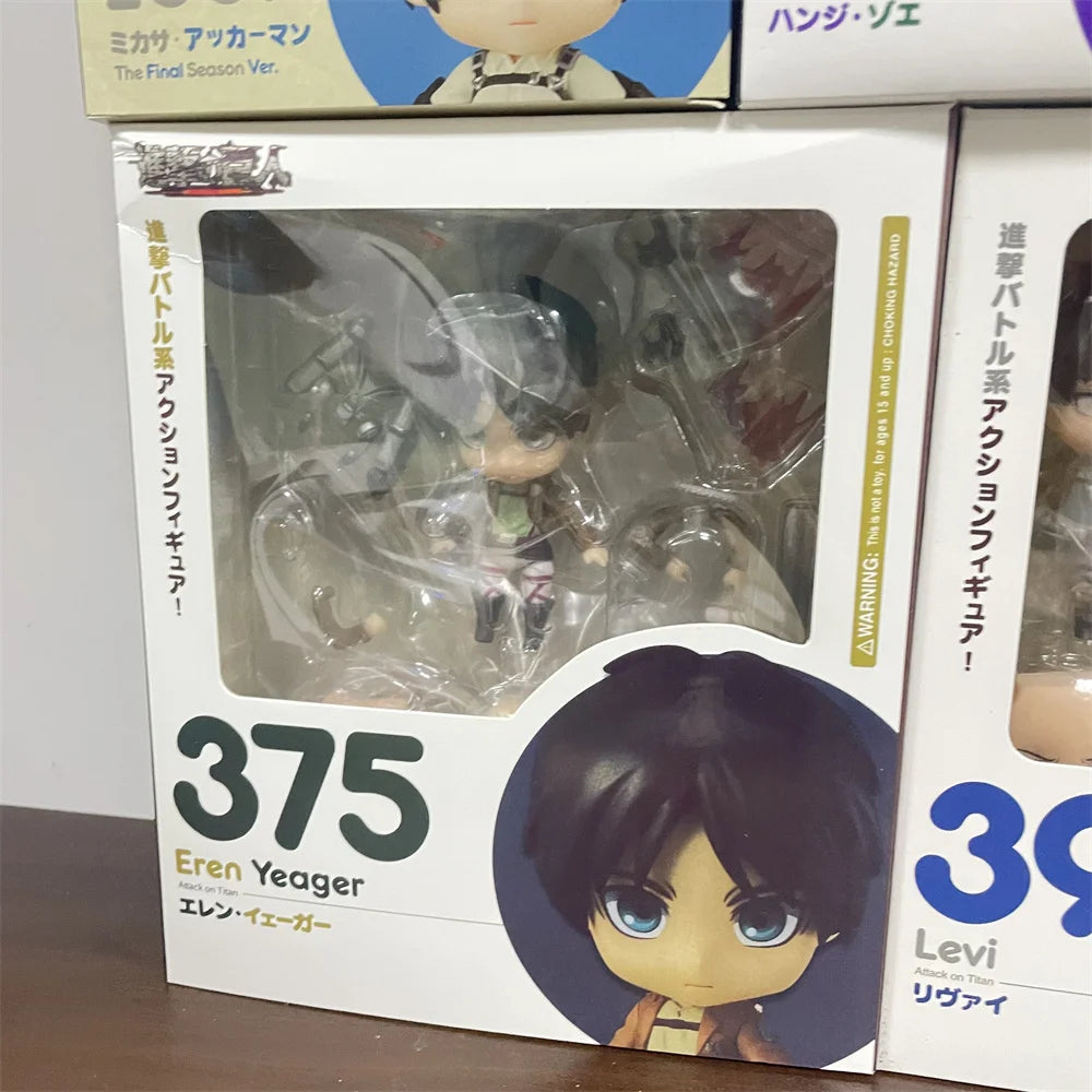 Anime Figures Attack on Titans Mikasa 365 Eren Levi Ackerman Erwin Smith Hange Zoe Reiner Braun Action Figurine PVC Toys Model