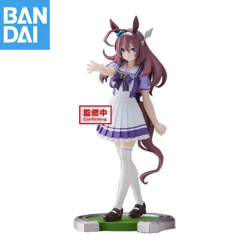 Genuine Bandai Umamusume: Pretty Derby Mihono Bourbon Matikane Tannhauser Manhattan Cafe Kitasan Black Anime Figure Model Toys