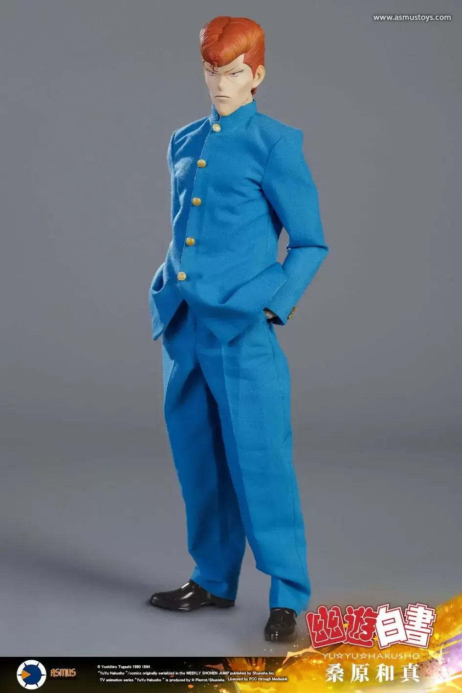 【Original】Asmus Toys YUYU004A/YUYU004LUX YuYu Hakusho Kuwabara Kazuma‌ 1/6 Action Figure Model Toys