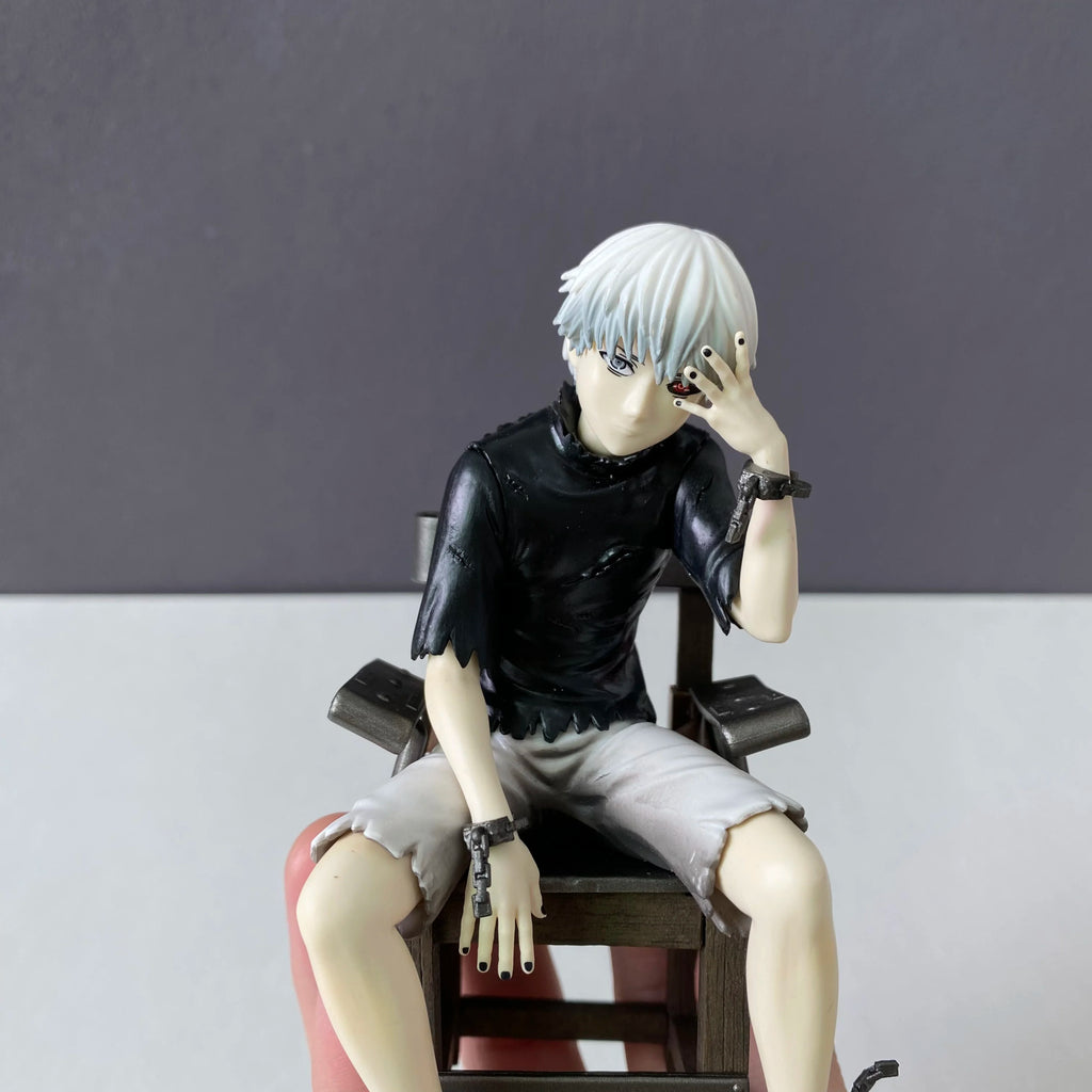 Genuine Loose Goods (Without Box)  Tokyo Ghoul Ken Kaneki Sitting Pose Figurine Ornament Model Toy Gift No Box