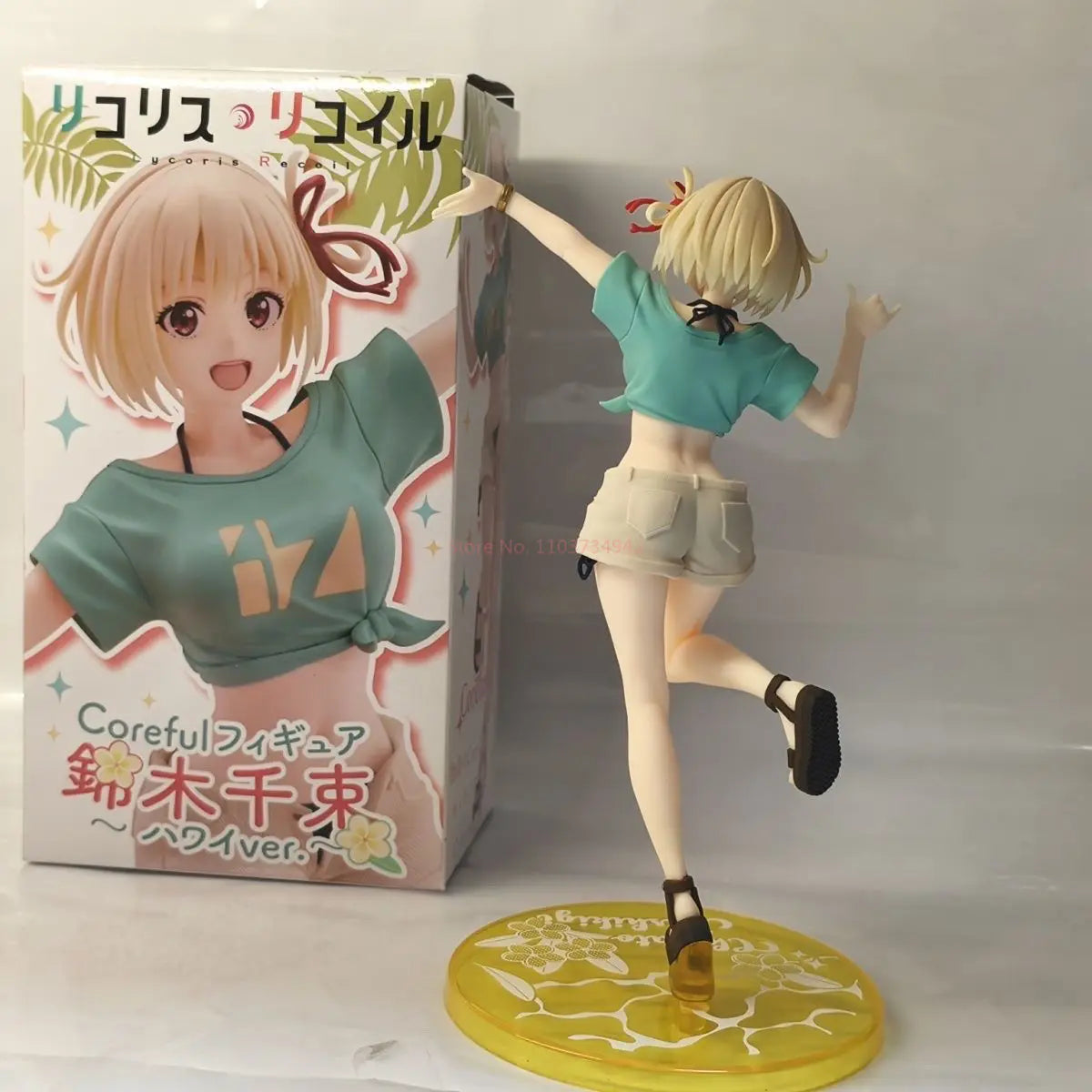 Hot Original Coreful Lycoris Recoil Nishikigi Chisato ~Hawaii State Ver Pvc 18cm Anime Action Figures Model Collection Toy Gift