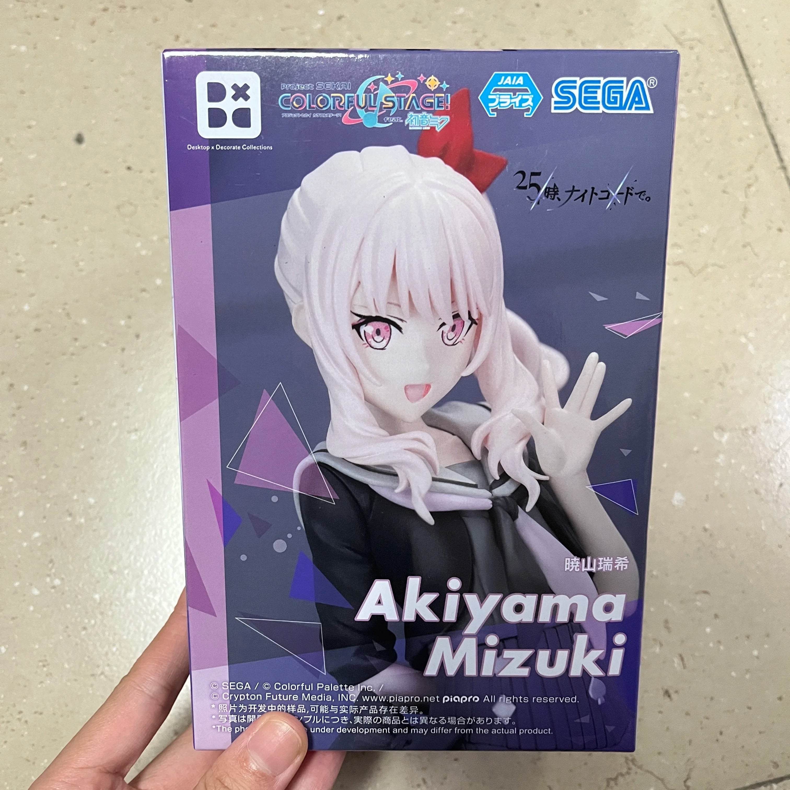 Original SEGA HATSUNE MIKU COLORFUL STAGE  Yoizaki Kanade Asahina Mafuyu Akiyama Mizuki Anime Figure Desktop×Decorate Collection