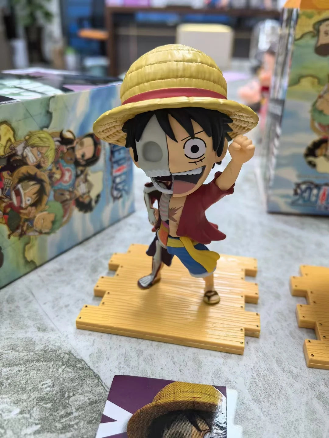 Hot Figure Set The Straw Hat Pirates Blind Box Luffy Zoro Sanji Usopp Pvc Action Figure Toys Collectible Model Dolls Toy