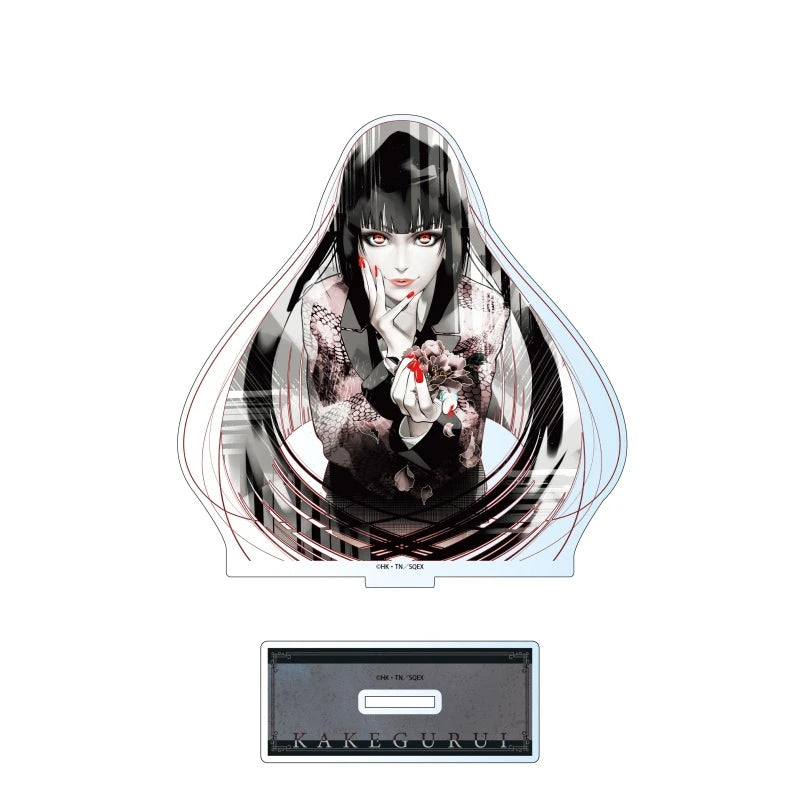 Anime Kakegurui Acrylic Stand figure Yumeko Jabami/Mary Saotome Stand Plate Cosplay Prop Decor Cartoons Gifts 15cm