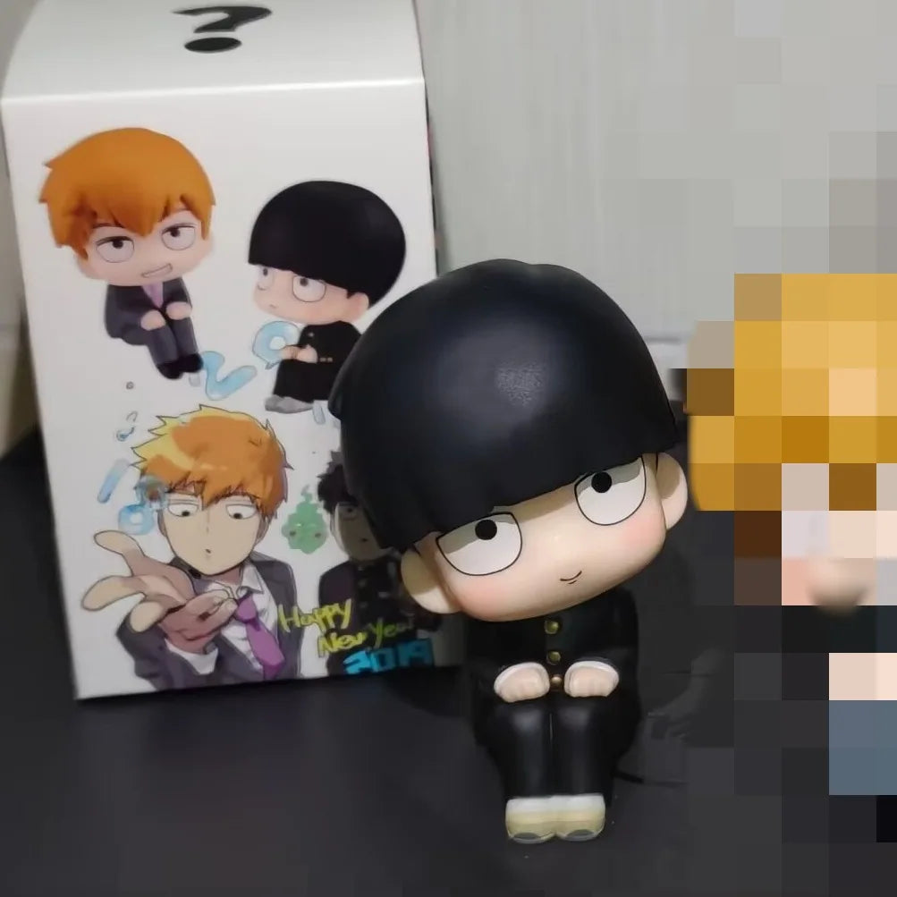 10cm Mob Psycho 100 Mobu Saiko Hyaku Kageyama Shigeo Arataka Reigen Action figure toys Christmas gift with box