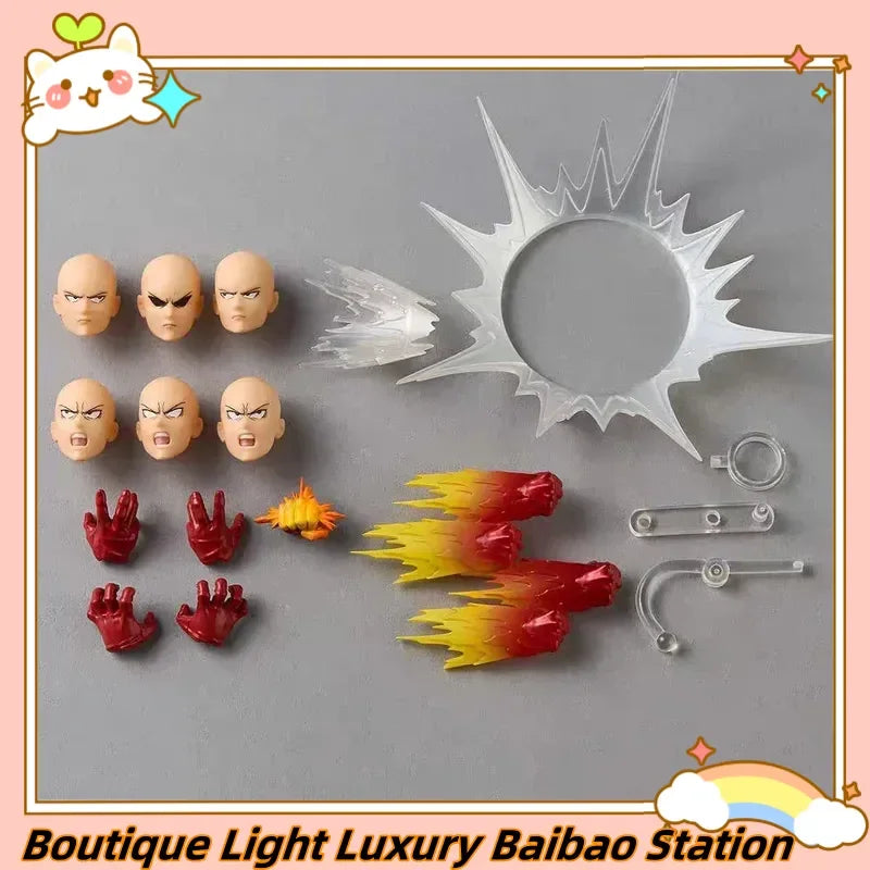 One Punch Man Saitama Special Edition Multiple Accessories Articulated Figure Anime Collection Gift