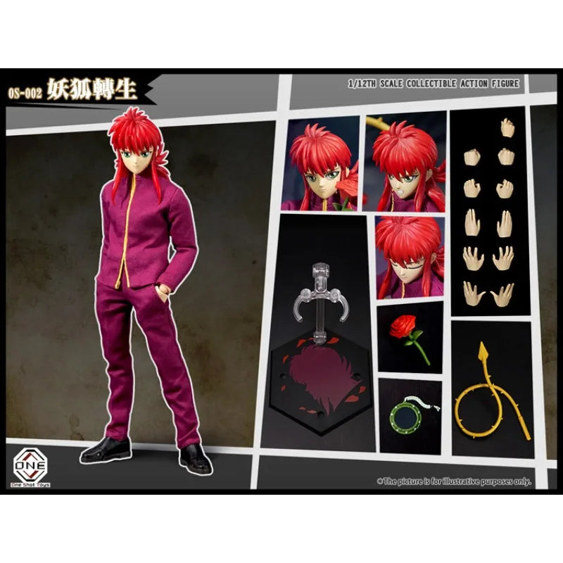 OneShot Toys  Original Yu Yu Hakusho 1\12 Series Tibetan Horse Action Figure Model Toys Movable Model Ornaments Gifts Fo Boys