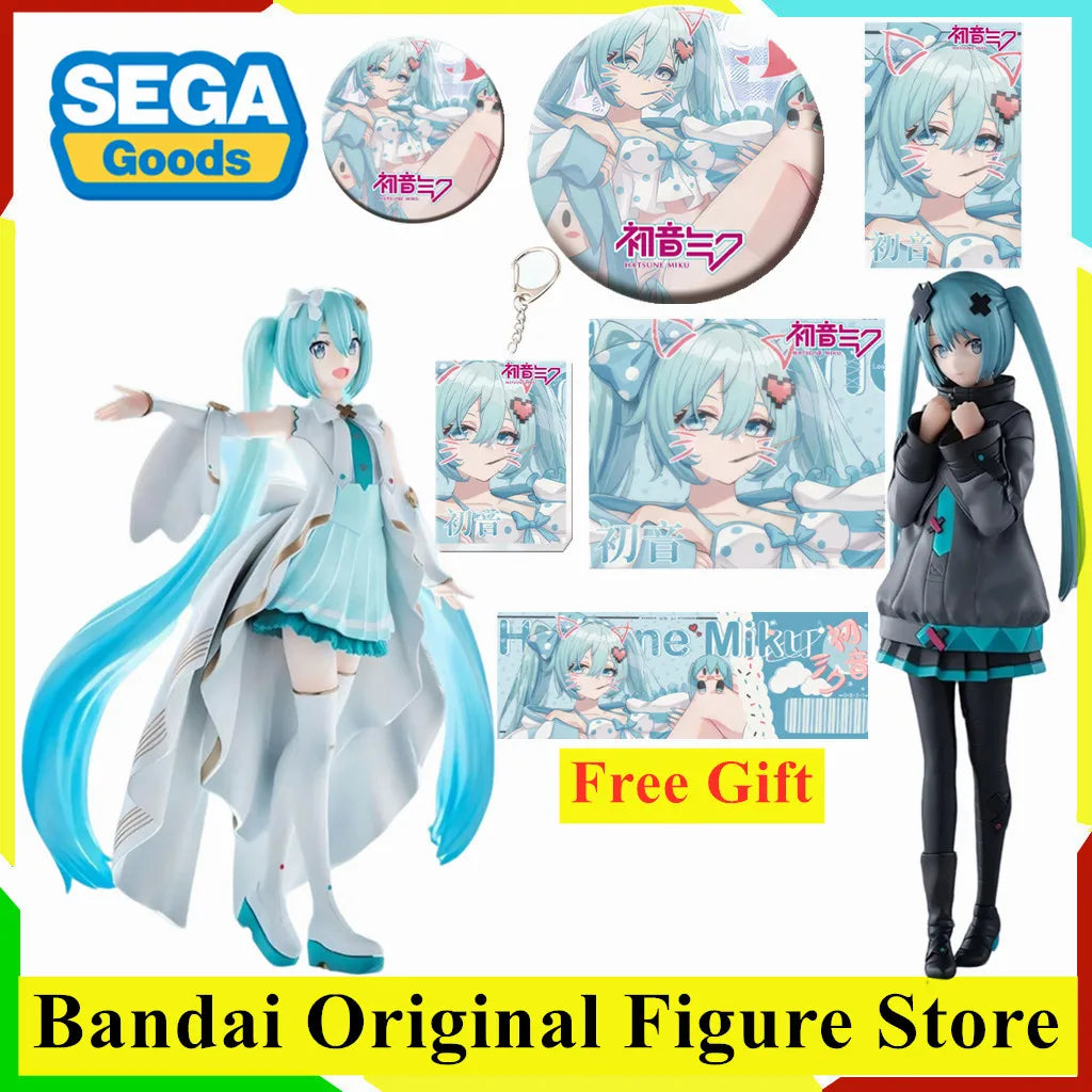Original SEGA Luminasta Hatsune Miku Action Figure Gekijouban Project Sekai Kowareta Sekai to Utaenai Miku PVC Model Collection