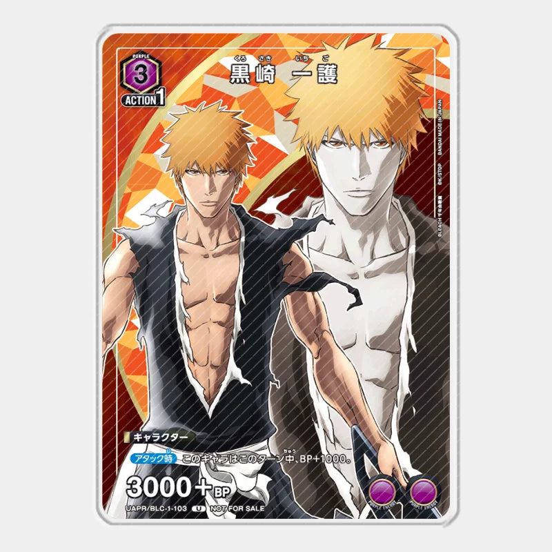 UA Bleach Thousand-Year Blood War Acrylic Card Toushirou Kurosaki Ichigo Kuchiki Rukia Nodt Cards Anime Game Collection Toy Gift