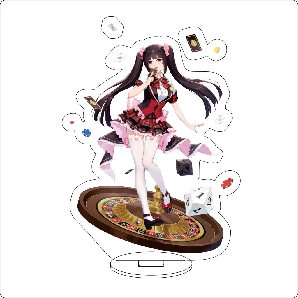 Anime Kakegurui Acrylic Stand Ornaments Momobami Kirari Saotome Meari Ryōta Suzui Jabami Yumeko Figure Stand Halloween Gifts