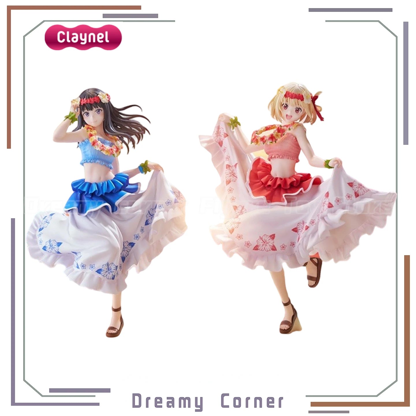 【In Stock】Original Claynel Lycoris Recoil Inoue Takina  Nishikigi Chisato 1/7 Scale Beautiful Girl Figures Toys Model