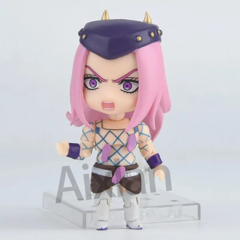 Aixlan#2026 JoJo's Bizarre Adventure Figure Narciso Anasui Cute Edition 10cm JOJO PVC Action Figure Amine Collectible Figurine