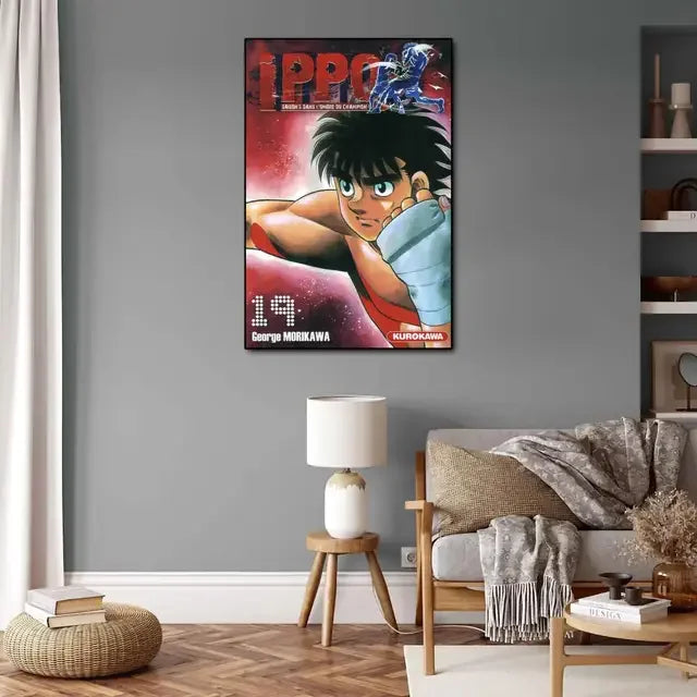 Hajime no Ippo Anime Video Game Canvas Art Poster  Modern Wall Art Picture Print for Family Bedroom Decor