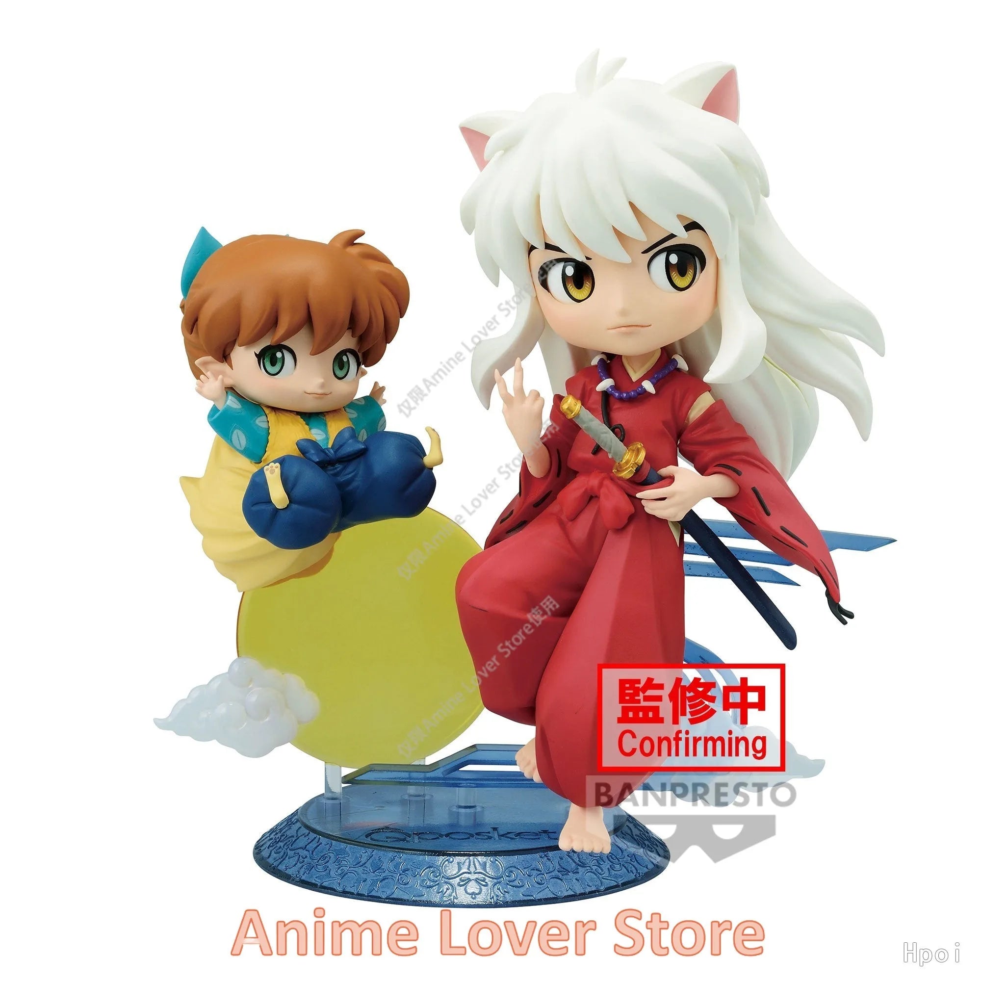 In Stock Original Bandai Banpresto Q Posket Inuyasha Sesshoumaru Higurashi Kagome Miroku shippou Anime Figure Toys gift