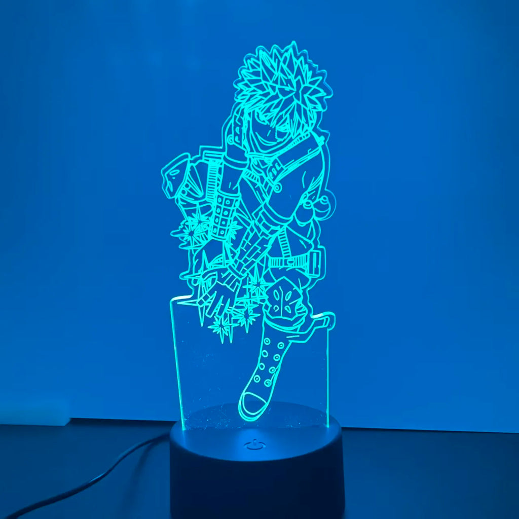 BANPRESTO My Hero Academia Anime Bakugo Katsuki 3d lamp Action Figures Model Figurine Original Figuarts Decoration Collection