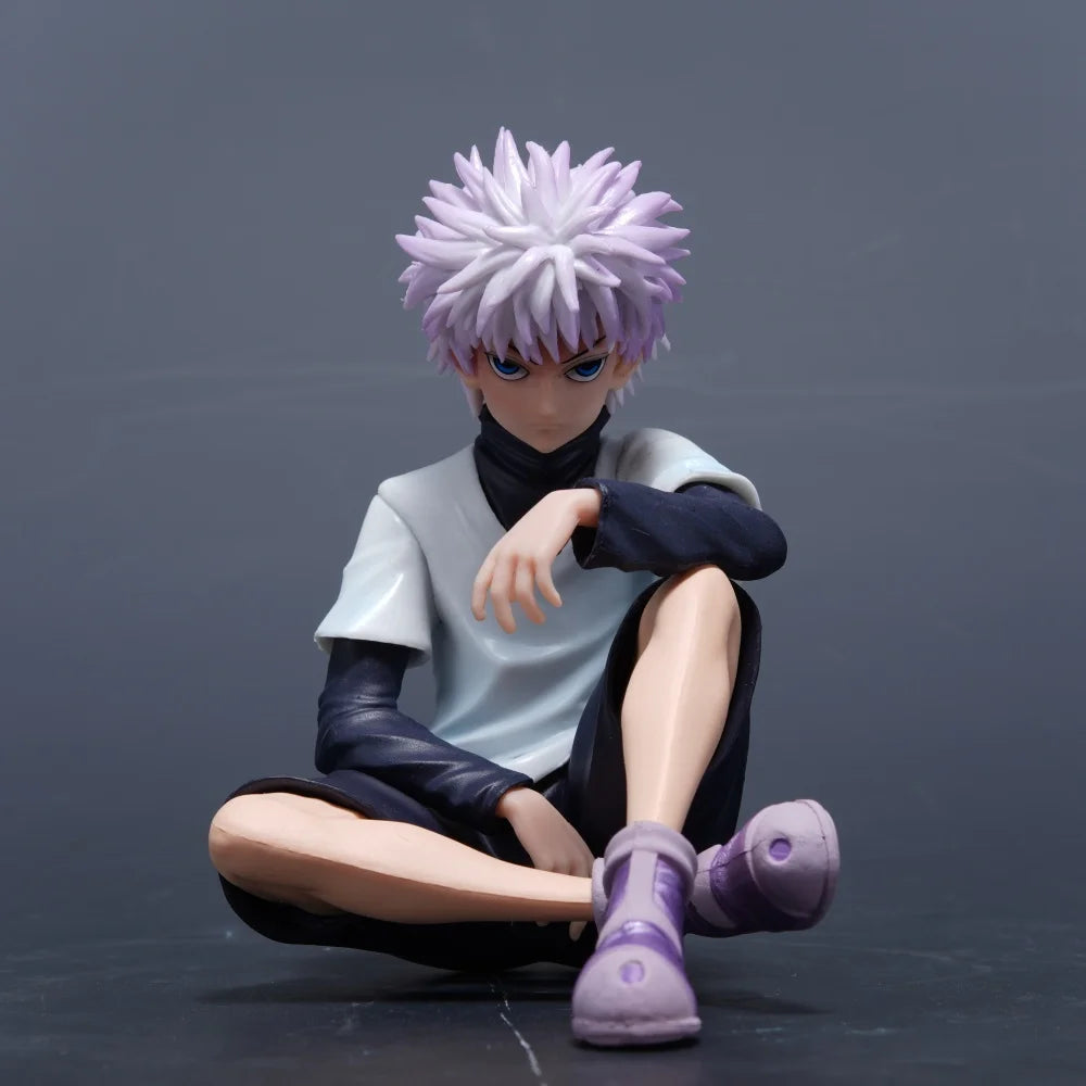 11cm/4.33in Anime Hunter Hunter Figure Gon Freecss Killua Zoldyck Action Figures Pvc Statue Collection Model Toys Gifts