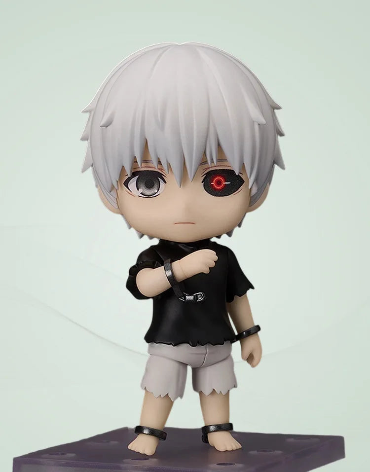 Q Version Tokyo Ghoul Figure Kaneki Ken Poseable Anime Model Collectible Statue Desktop Display Gift for Fans