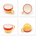 Anime One Piece Cosplay Ceramics Mug Water Cup Creative Luffy Ace Sabo Three Brothers Hat Shaped Coffee Milk Cup Ornament Gifts