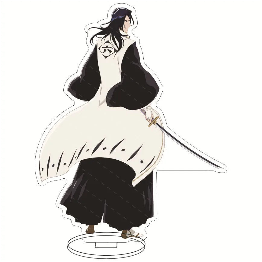 Anime BLEACH Acrylic Stand Manga Figures Kurosaki Ichigo Miniatures Figurines Garage Kits Model Toys GK Ornaments Decoration