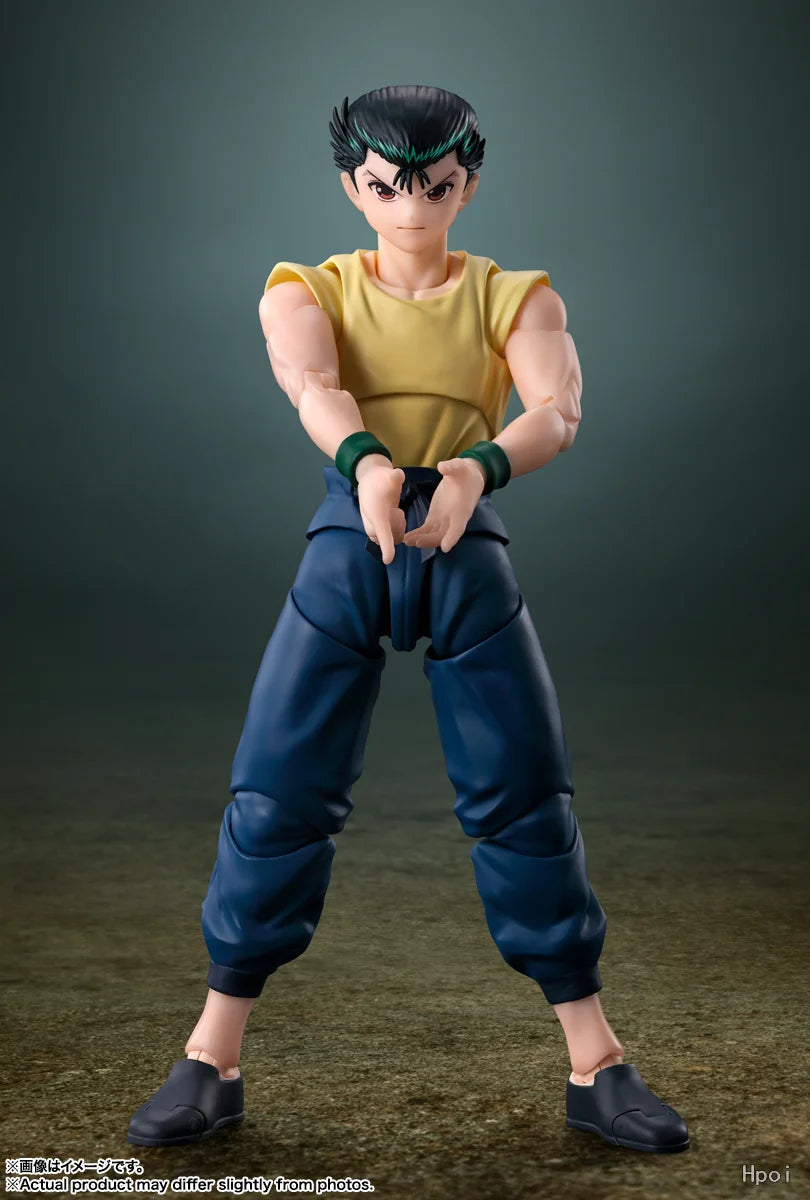 【Original】BANDAI SHF YuYu Hakusho Urameshi Yusuke Action Figures Model Toys