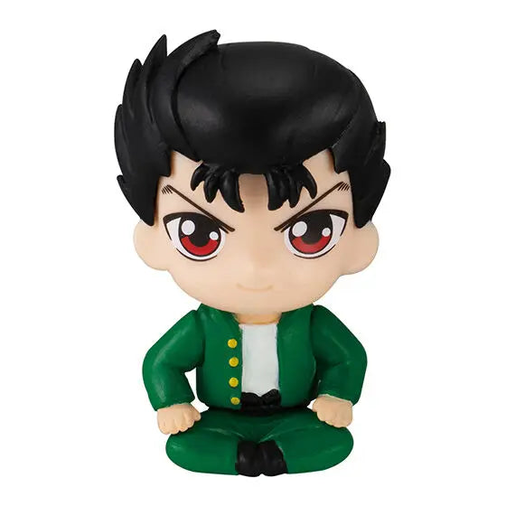 BANDAI YuYu Hakusho Action Figures Model PVC Yuusuke Urameshi Kurama Hiei Gashapon Sitting Series Brand New Genuine Original