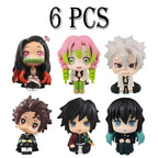 Anime Demon Slayer Kamado Tanjirou Kamado Nezuko Action Character Model Toy Series Doll Children's Birthday/Christmas Gift Toy