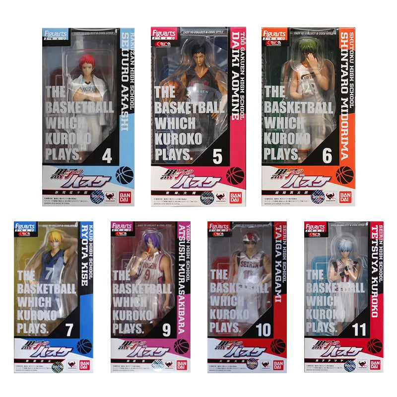 Bandai Original Kuroko's Basketball Anime Figuarts ZERO Kagami Taiga Kuroko Tetsuya Action Figure Toys for Kids Gift Model Dolls
