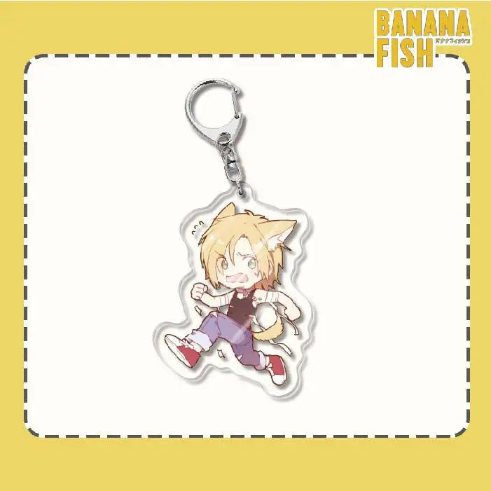 BANANA FISH ANIME ASH 6CM chaveiro cute keychain  portachivi
