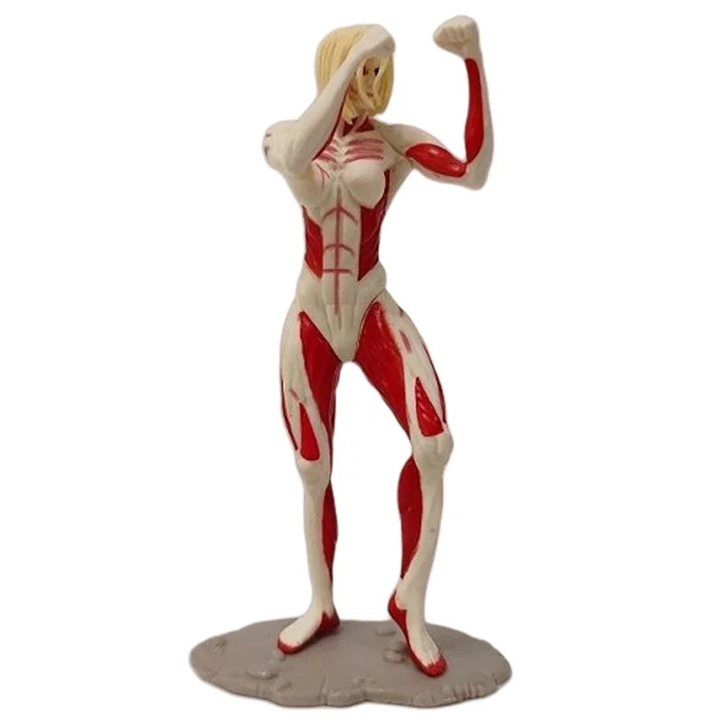 Megata no Kyojin Figurines Anime Attack On Titan Miniatures Ornaments Annie Leonhart PVC Model Doll Toy Manga Garage Kits Figure