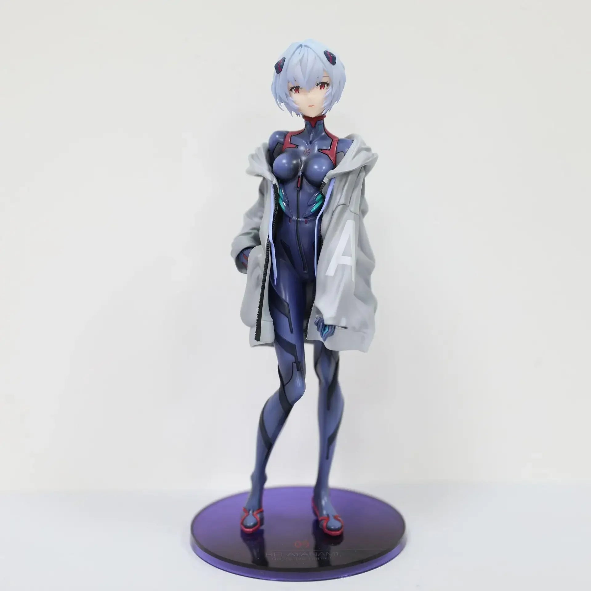 Bandai 22CM Evangelion Anime Girl Figure Ayanami Rei EVA New Form Action Figure PVC Figurines Model Doll Fans Gifts Kids Toys