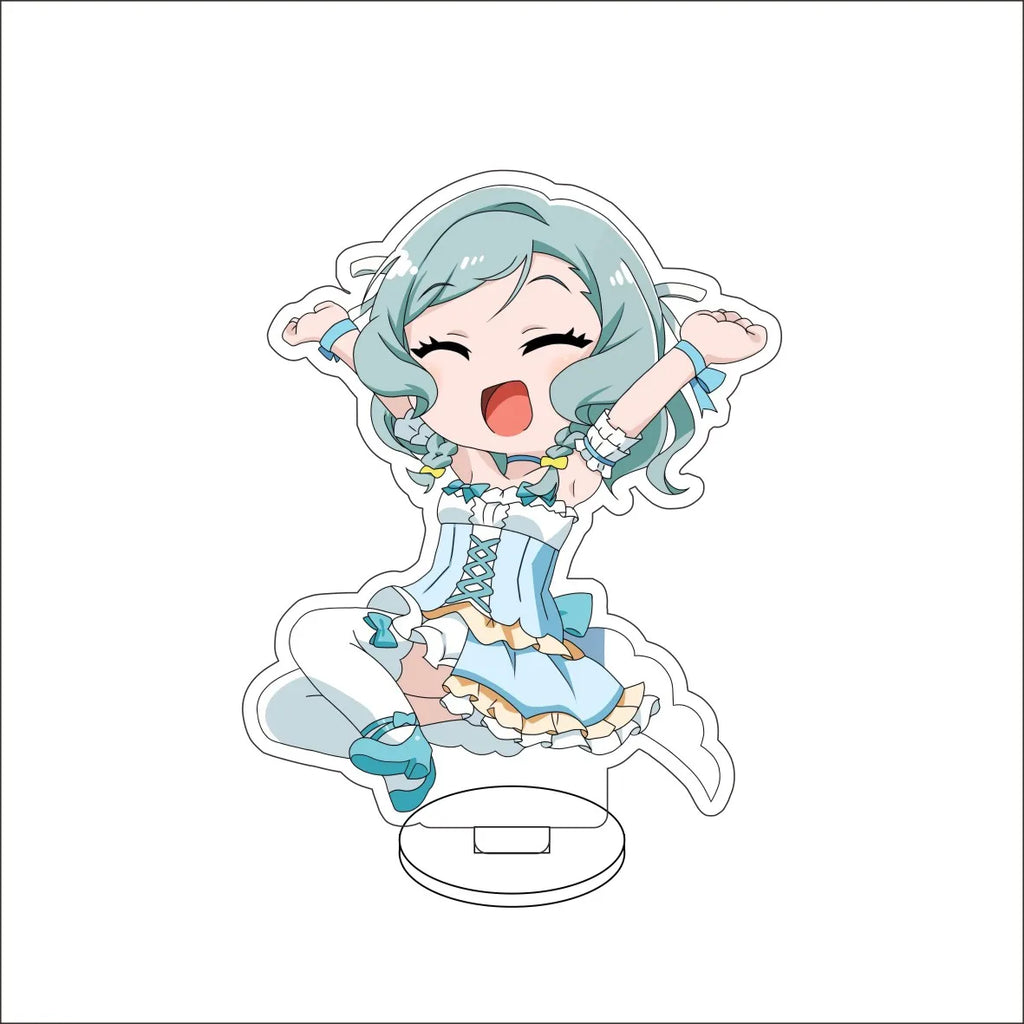 10CM Anime BanG Dream! Nendoroid Figure Stand Model Tsukushi Futaba/Nanami Hiromachi/Mashiro Kurata Cute Desk Decor Standing Sign Gifts