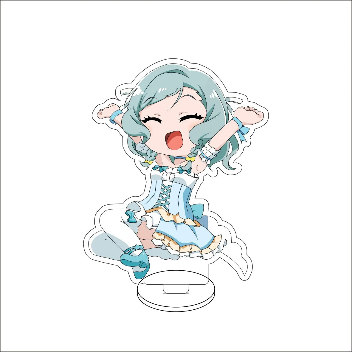 10CM Anime BanG Dream! Nendoroid Figure Stand Model Tsukushi Futaba/Nanami Hiromachi/Mashiro Kurata Cute Desk Decor Standing Sign Gifts