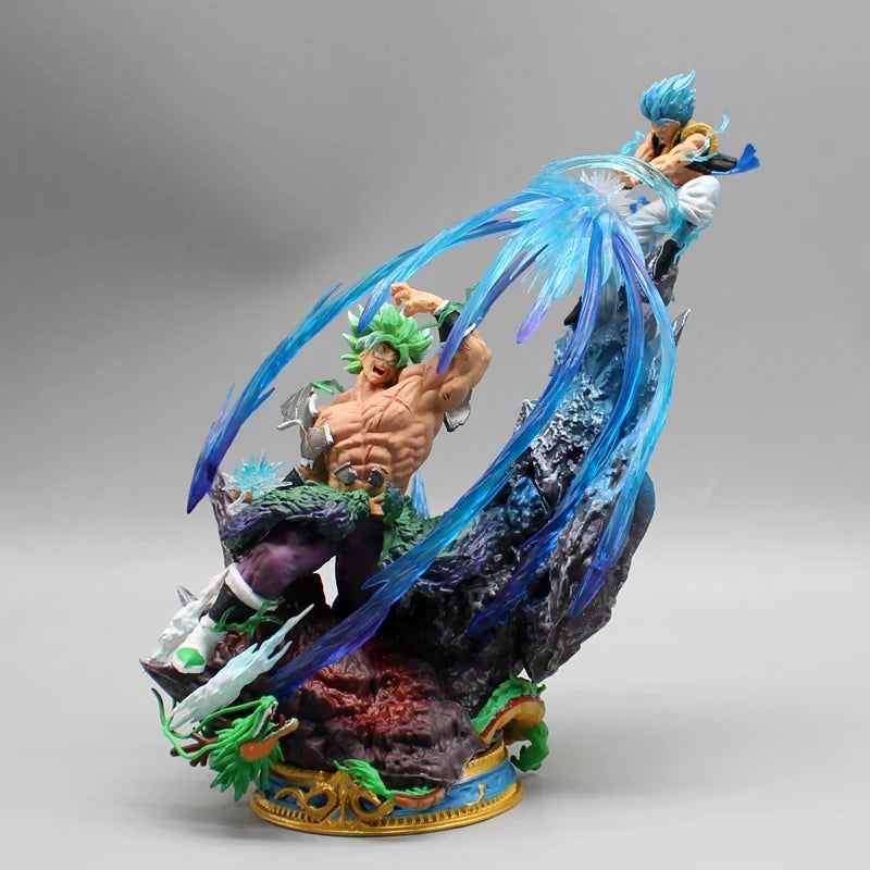 20cm Dragon Ball Broly Anime Figures Broly Vs Gogeta Figurine Model Pvc Statue Doll Collection Toy Decoration Christmas Toy Gift