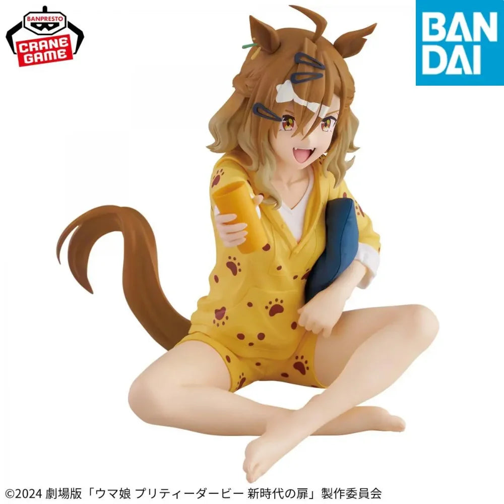 BANDAI Original Uma Musume Pretty Derby Relax Time Jungle Pocket Anime Action Figure Doll Model Statue Collectible Toy Kid Gifts