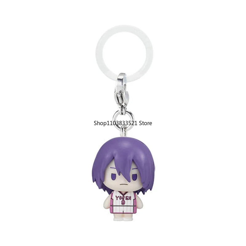 BANDAI Kuroko's Basketball Gashapon Toys Kuroko Tetsuya Kagami Taiga Aomine Daiki Action Figures Capsule Toys Key Chain