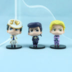 7-8CM 5Pcs/Set Anime JoJo Bizarre Adventure Q Version Action Figures PVC Model Toys Dolls Ornaments Collectible Gift
