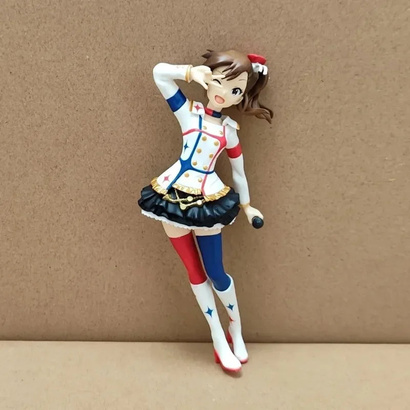 Idolmasterse Futami Ami Amami Haruka Futami Mami Akizuki Ritsuko Action Figures Model Toy Collectible Desktop Ornaments