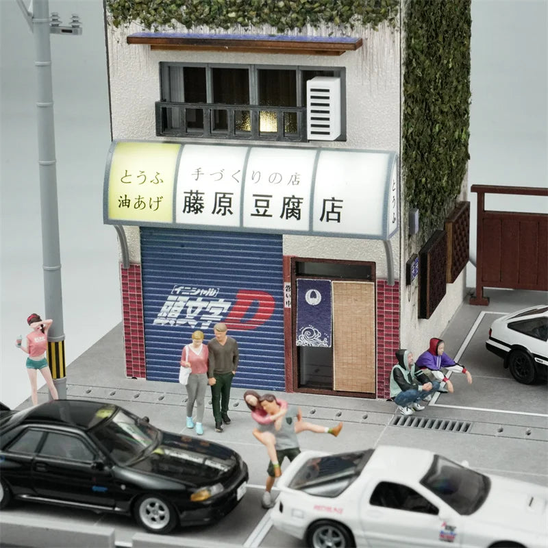 G-Fans 1:64 Initial D Tofu store scene Diorama gift idea