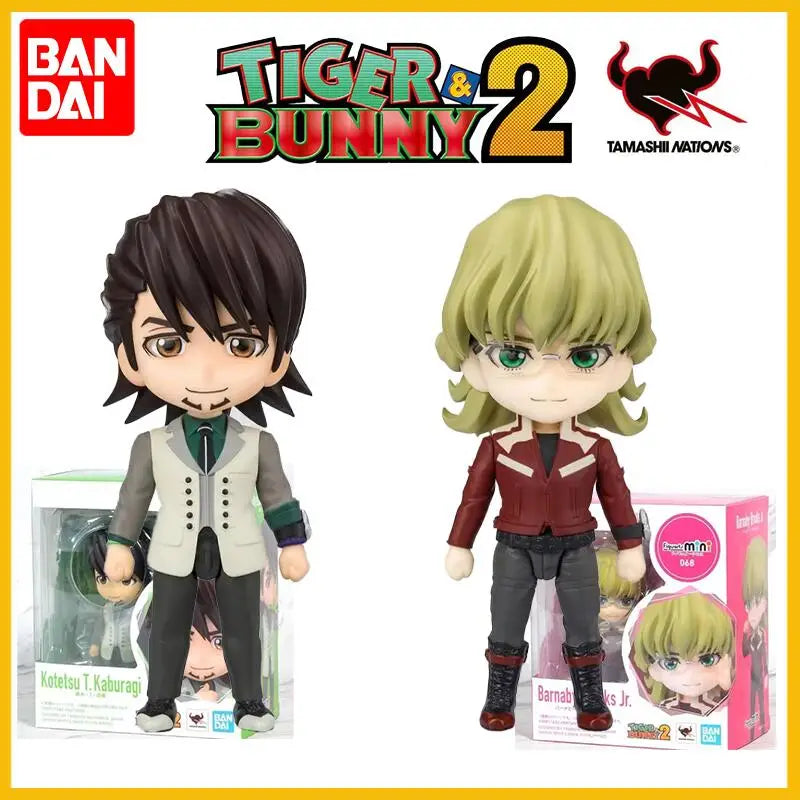 Bandai Original TIGER & BUNNY 2 Anime Figure Figuarts mini Barnaby Brooks Jr.Action Figure Toys For Kids Gift Collectible Model