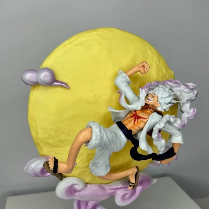 One Piece Anime Figures Nika Sun God 5 Gear Luffy Flying To The Moon Model GK Statue Glowing Trendy Collectible Ornament Gifts