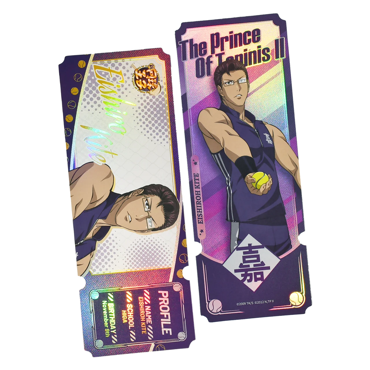 New Prince of Tennis Genuine Laser Ticket/Bookmark Collection Hobby Toys Echizen Ryoma Syusuke Fuji Atobe Keigo Kunimitsu Tezuka