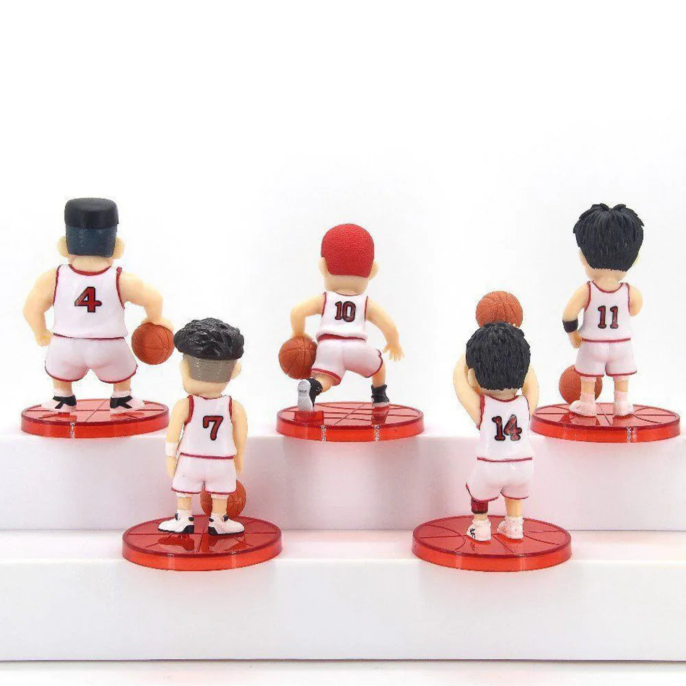 6CM Anime Slam Dunk Sakuragi Hanamichi SHOHOKU Basketball Team Figure Animation Model Toys Gifts Collection Ornaments PVC Suit