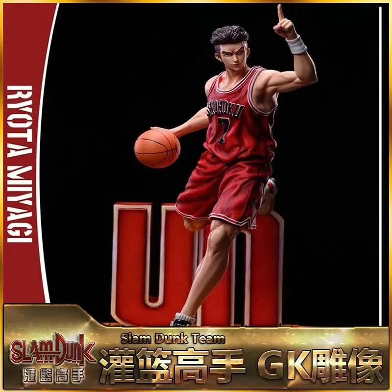 Slam Dunk Five Tigers Action Figures - Hand-Made Collectible Models Mitsui Hisashi Miyagi Ryota Zhenxiangshe Ornament Boxed Toy
