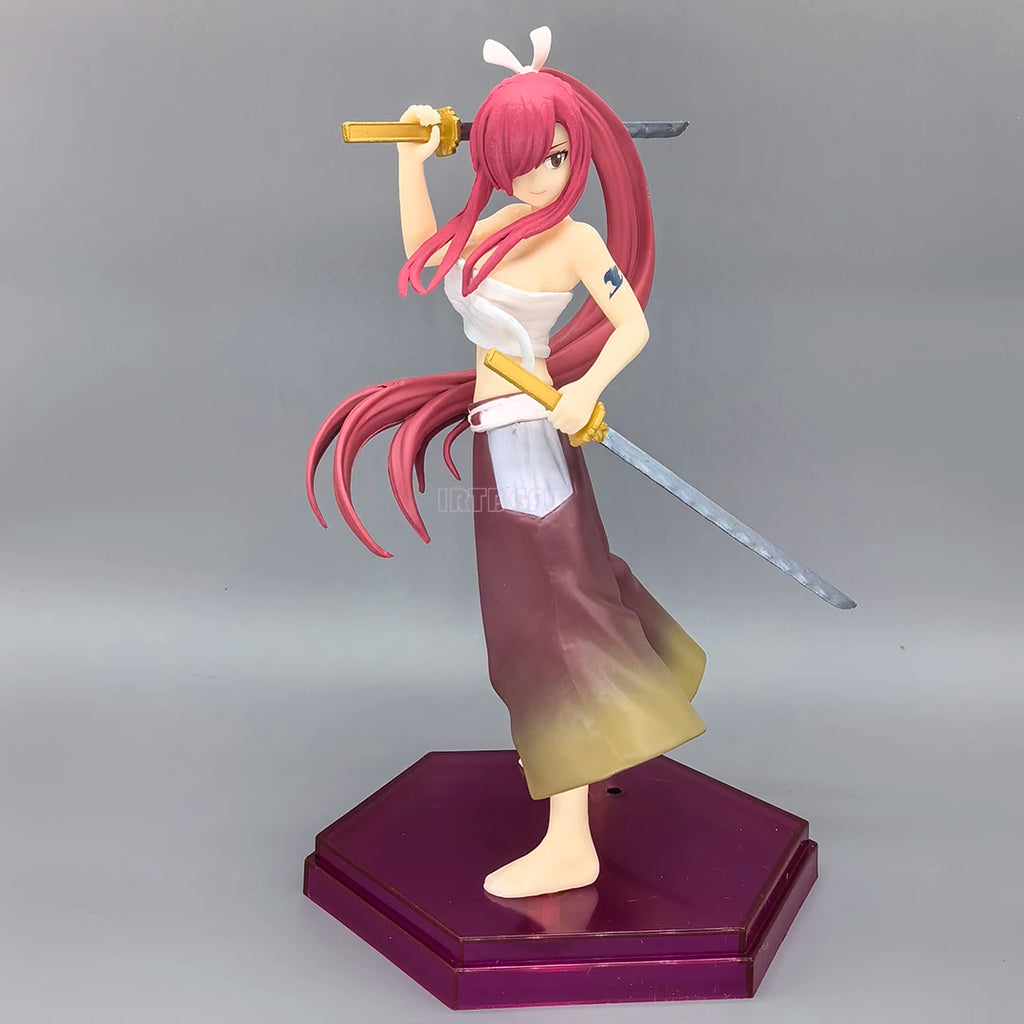 17cm Fairy Tail Final Season Erza Scarlet Demon Blade Benizakura Japan Anime PVC Action Figure Toy Game Collectible Model Doll