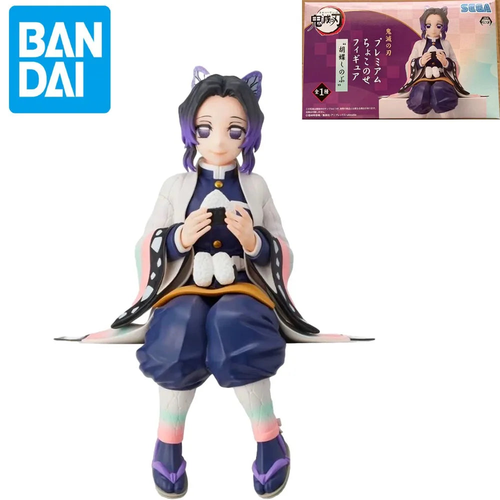Original SEGA 15cm Demon Slayer Anime Figures Kochou Shinobu Sitting Position Collectible Model Figurine Toys Gifts Ornaments