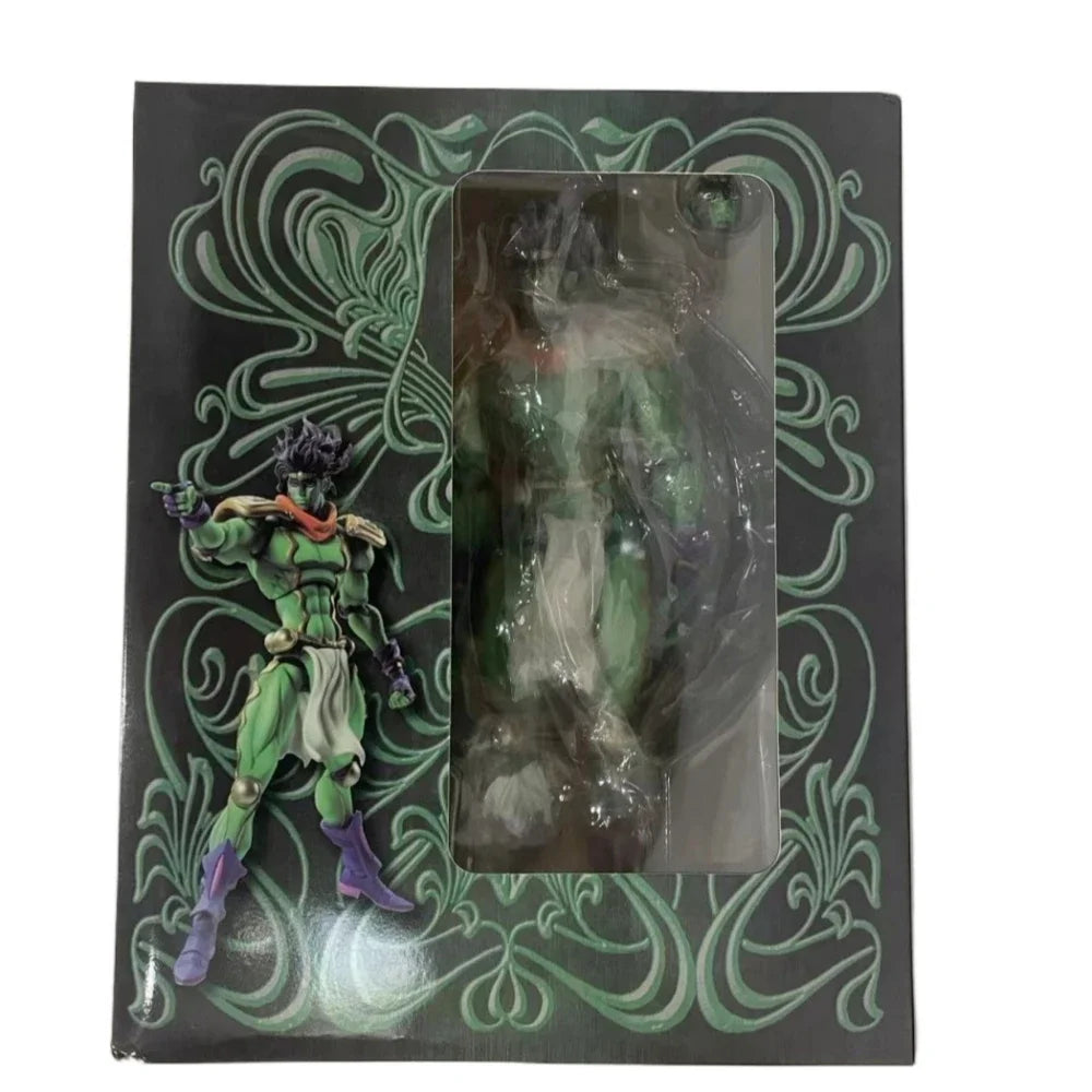 Anime jojo bizarre adventure Super Action Statue Big 25cm Action Figure Kujo Jotaro Dio Brando Star Platinum The World With Box