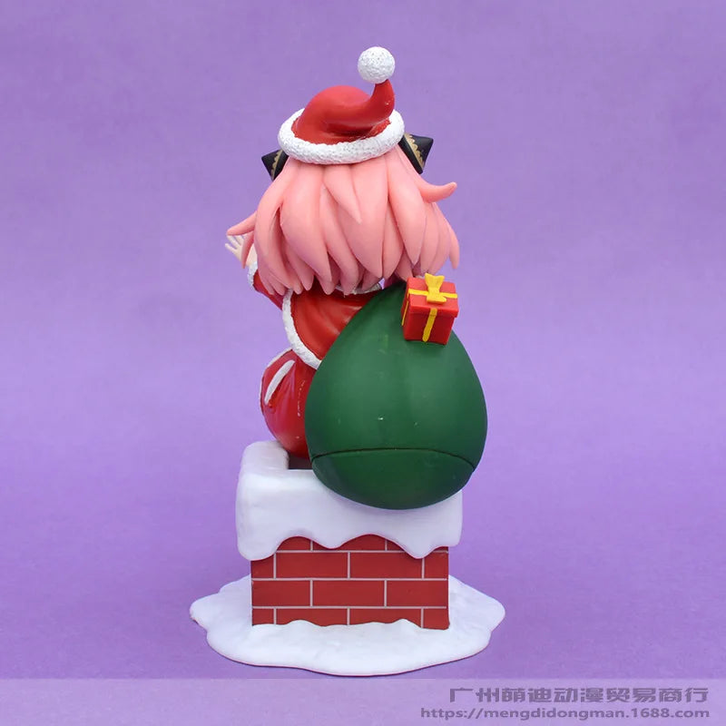 17cm Anime Spy X Family Anya Action Figure Christmas Series Collection Ornament Gifts Pvc Model Collection Doll Children Toys Gk