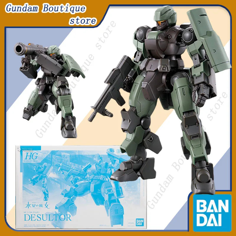 Bandai Genuine HG MD-0021 Desultor Gundam The Witch From Mercury Anime Action Figure Robot Collectible Assembly Model Toys Gift